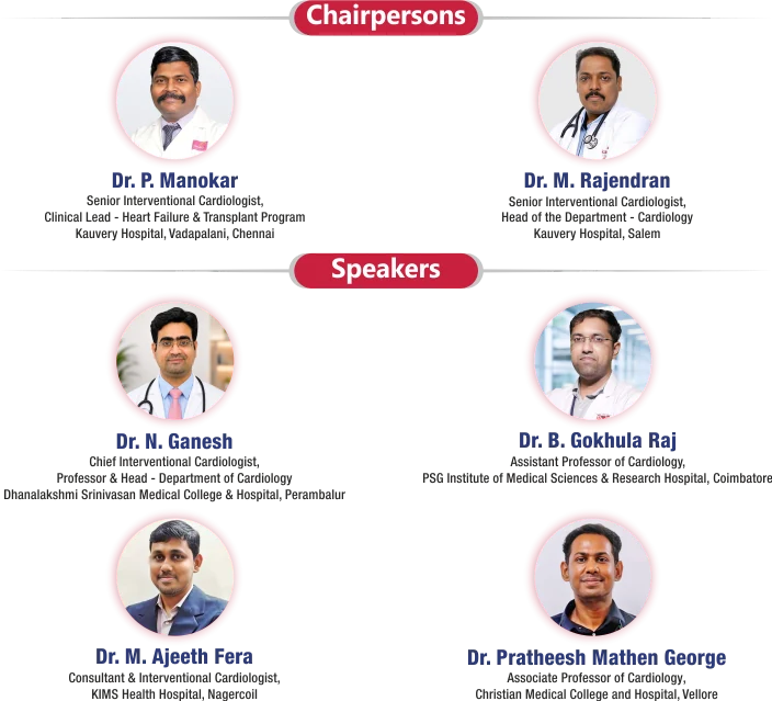 Chairpersons: Dr. P. Manokar, Dr. M. Rajendran. Speakers: Dr. N. Ganesh, Dr. B. Gokhula Raj, Dr. M. Ajeeth Fera, Dr. Pratheesh Mathen George